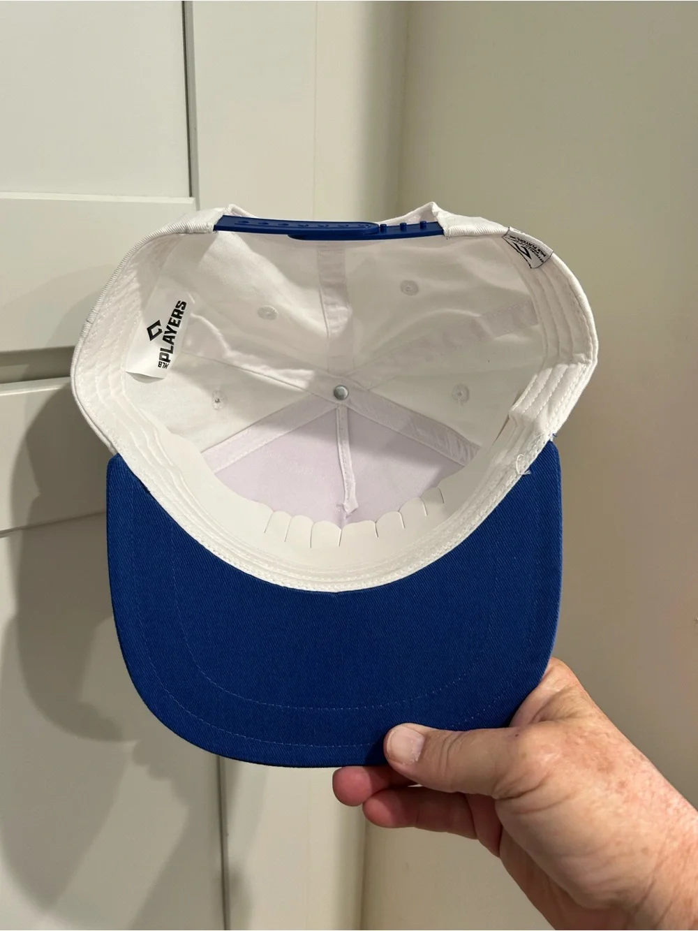 White & Blue MVP 17 Snapback Hat